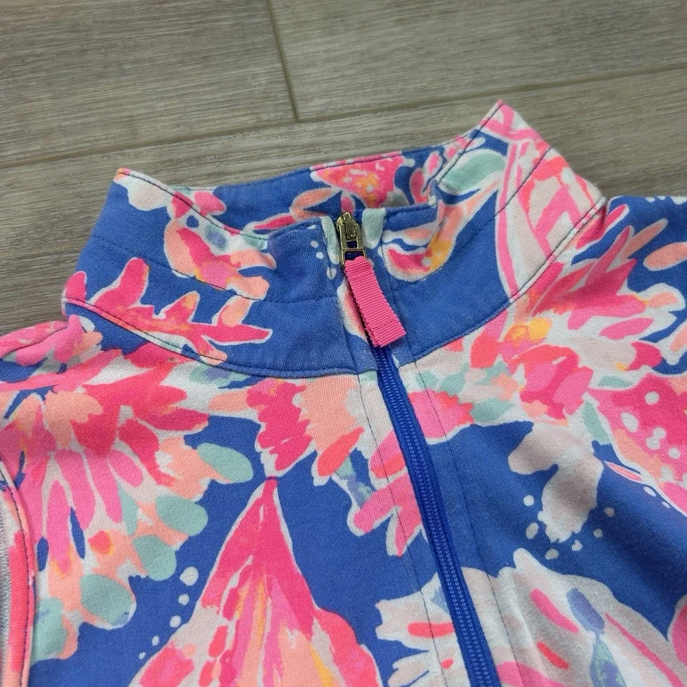 Lilly Pulitzer Girls Large (8-10) Sleeveless Shift Dress Bennet Blue Bay Dreamin